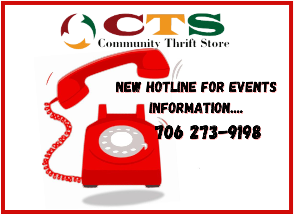 Community Thrift Store Events Hotline